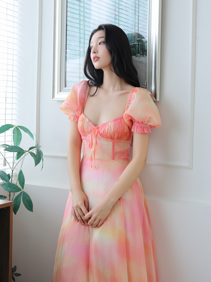 Mid Summer Sunset Antoinette Gown