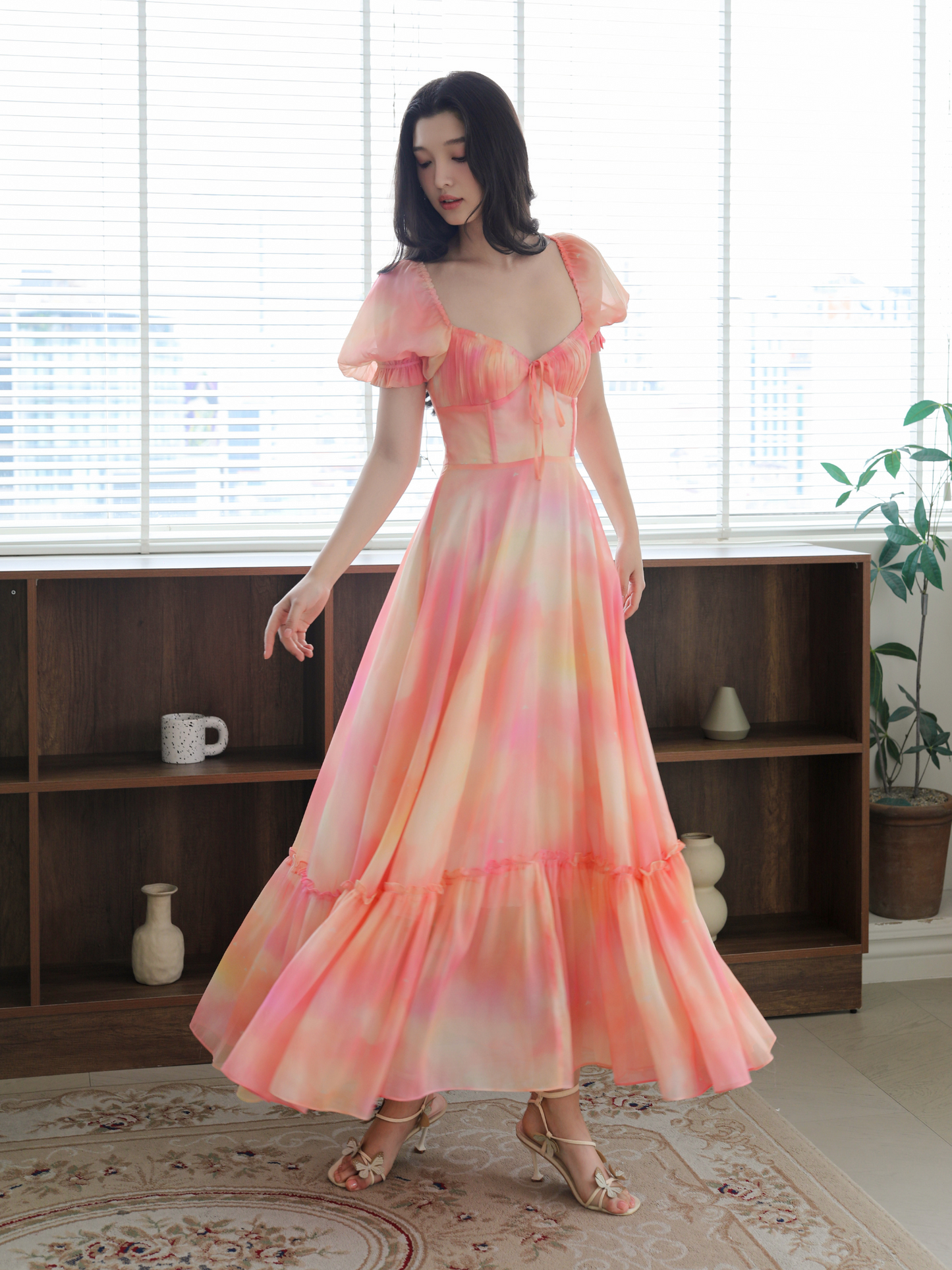 Mid Summer Sunset Antoinette Gown
