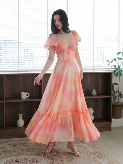 Mid Summer Sunset Antoinette Gown