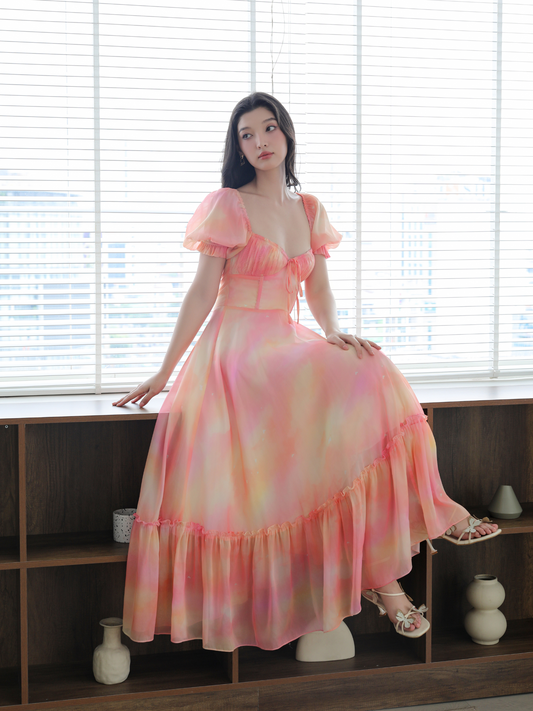 Mid Summer Sunset Antoinette Gown