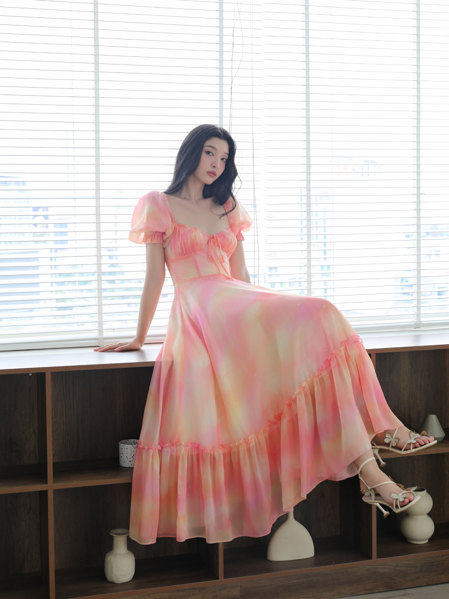 Mid Summer Sunset Antoinette Gown